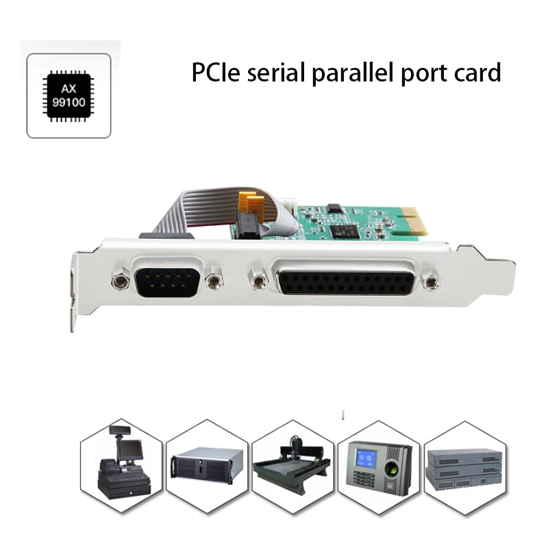 Expansion Controller card Converter dock station PCIE Parallel serial port Expansion card Expansion Serial Card Riser Adapter