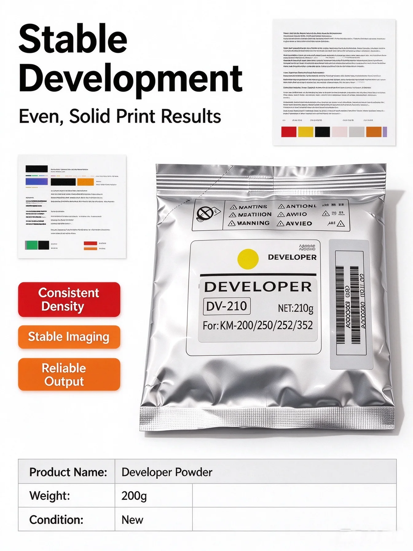 Black Color Developer Powder For Konica Minolta C203 C253 C353 C353p Printer,203 253 IU211 IU-211 211 Refill Developer Toner