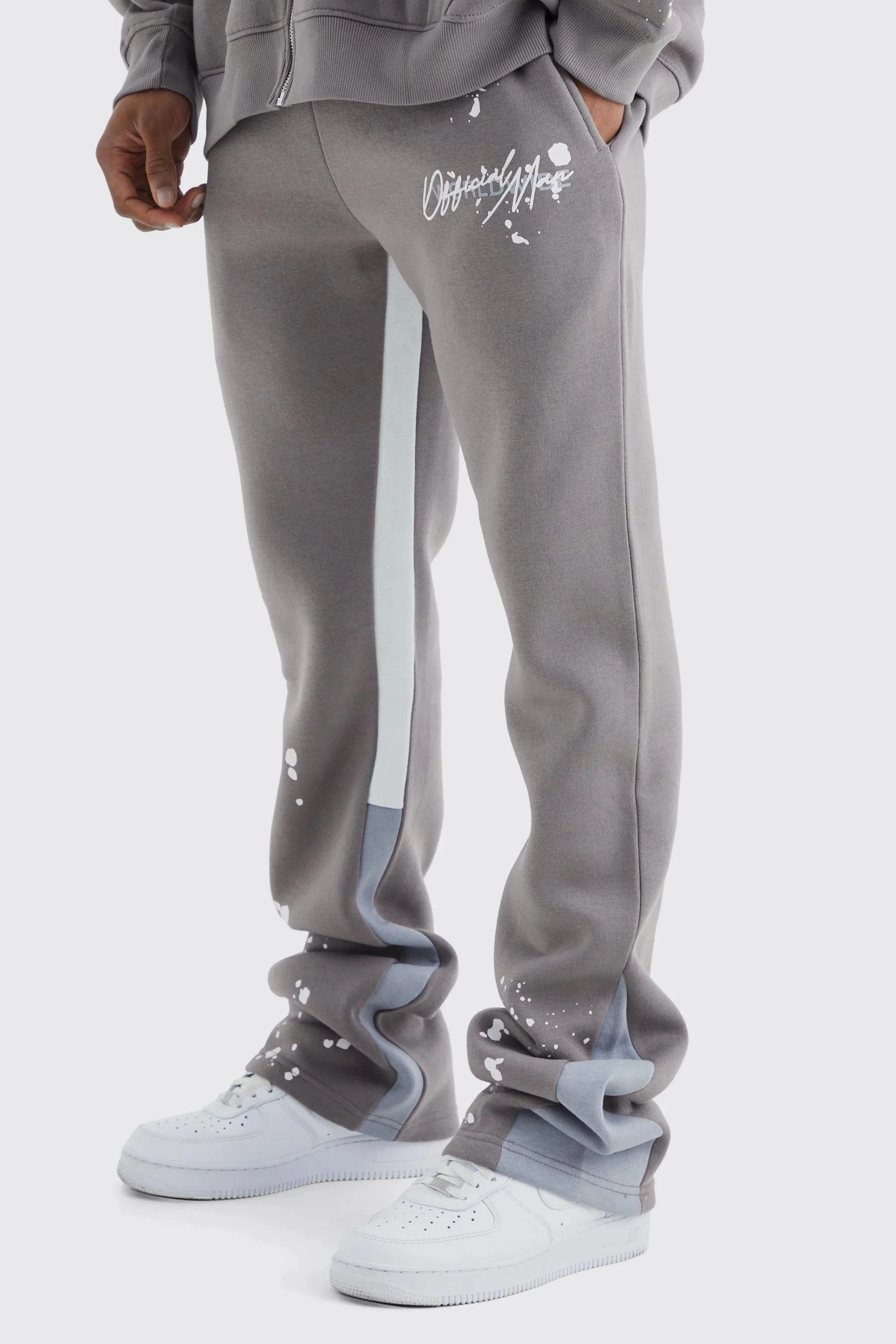 2026 Neues Modell Herren Gothic Vertikale Grafik Weite Jogginghose mit Kordelzug Lose Gerade Baggy Y2K Dark Punk Streetwear Hose. – Detail 3