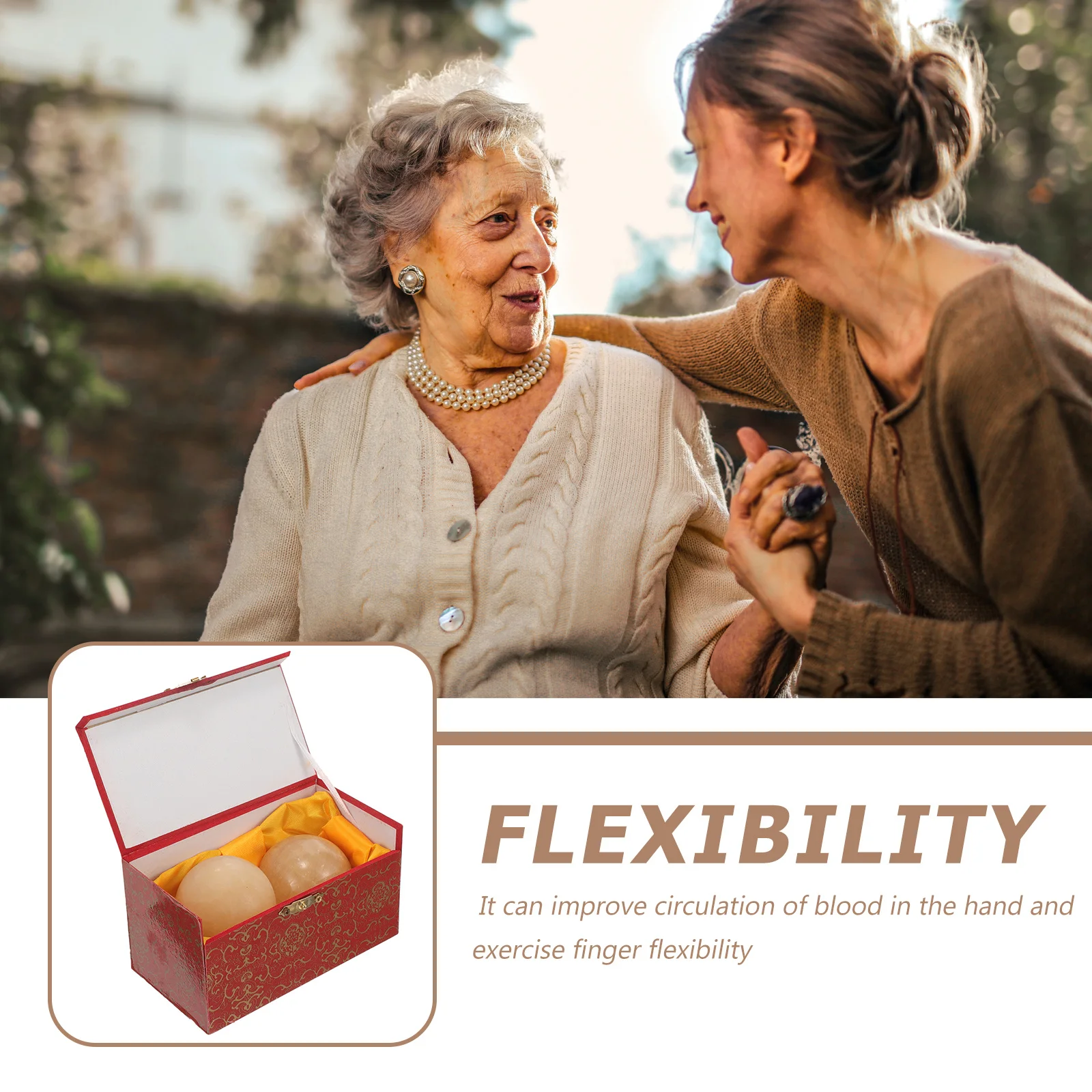 

2 шт. мраморные массажные шарики, ручной ролик, физиотерапия, укрепление костей, улучшение кровообращения, Баодирование, снятие стресса, массаж