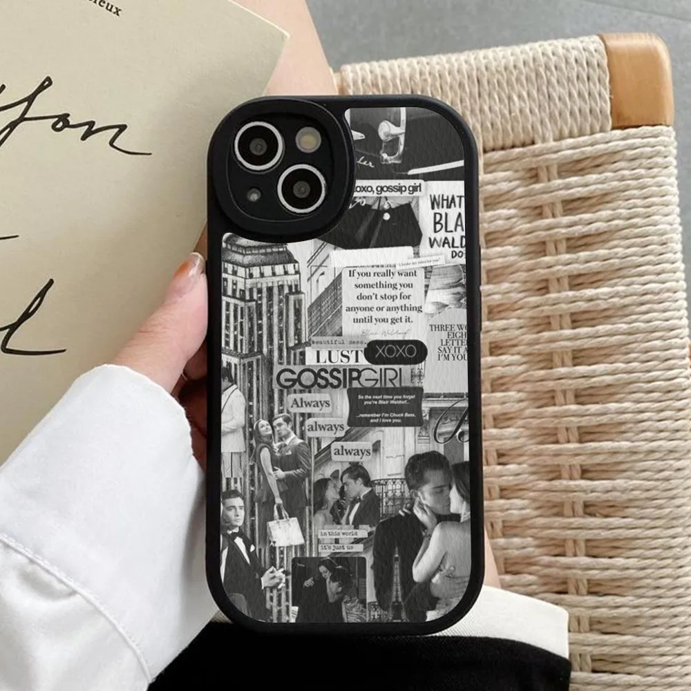 G-Gossips Girl Phone Case Hard Leather For iPhone 14 13 12 Mini 11 14 Pro Max Xs X Xr 7 8 Plus Fundas