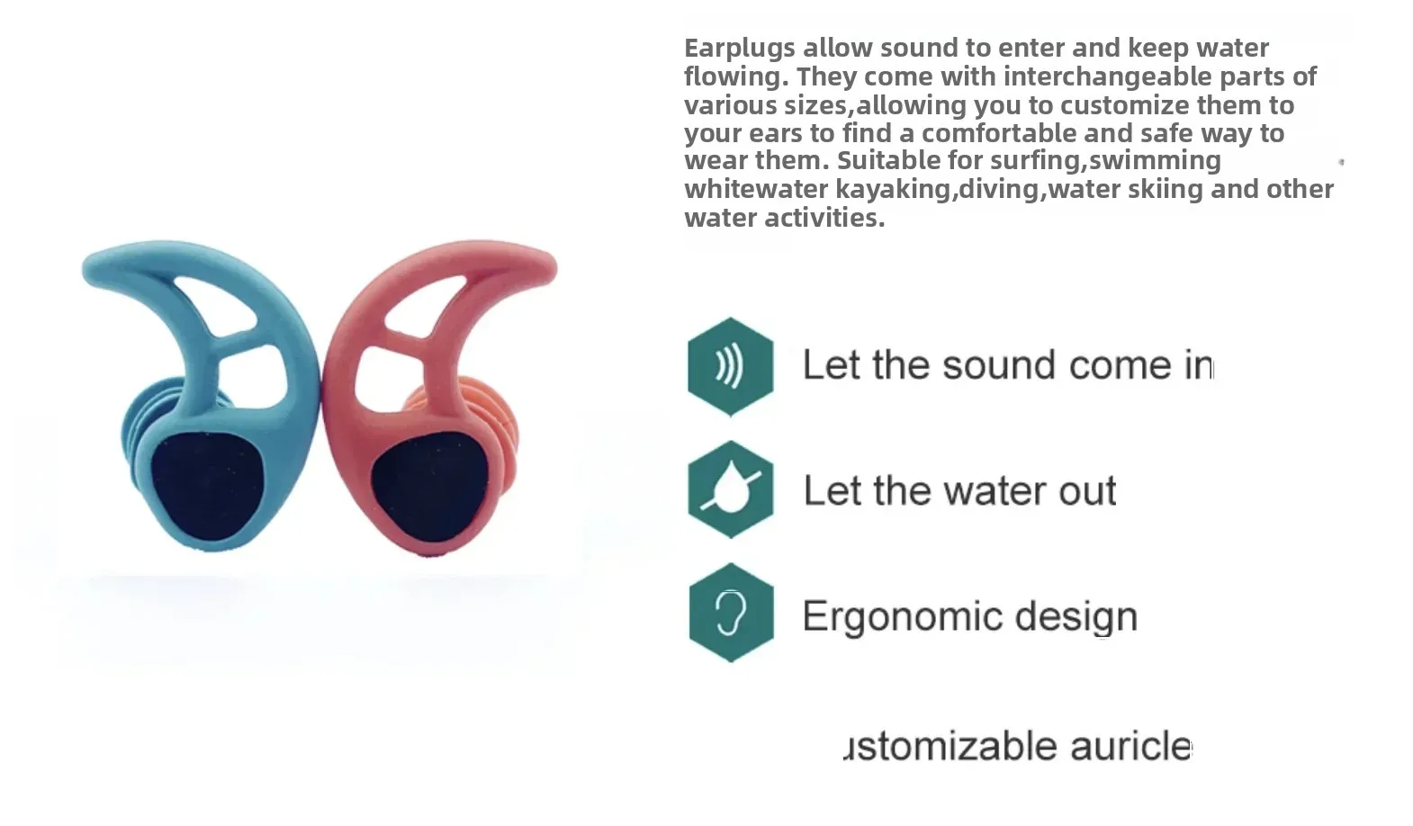 

Мягкие силиконовые водонепроницаемые беруши, звукоизоляционные для плавания, дайвинга, серфинга, подводного плавания, наушники, защита, аксессуары для водных занятий