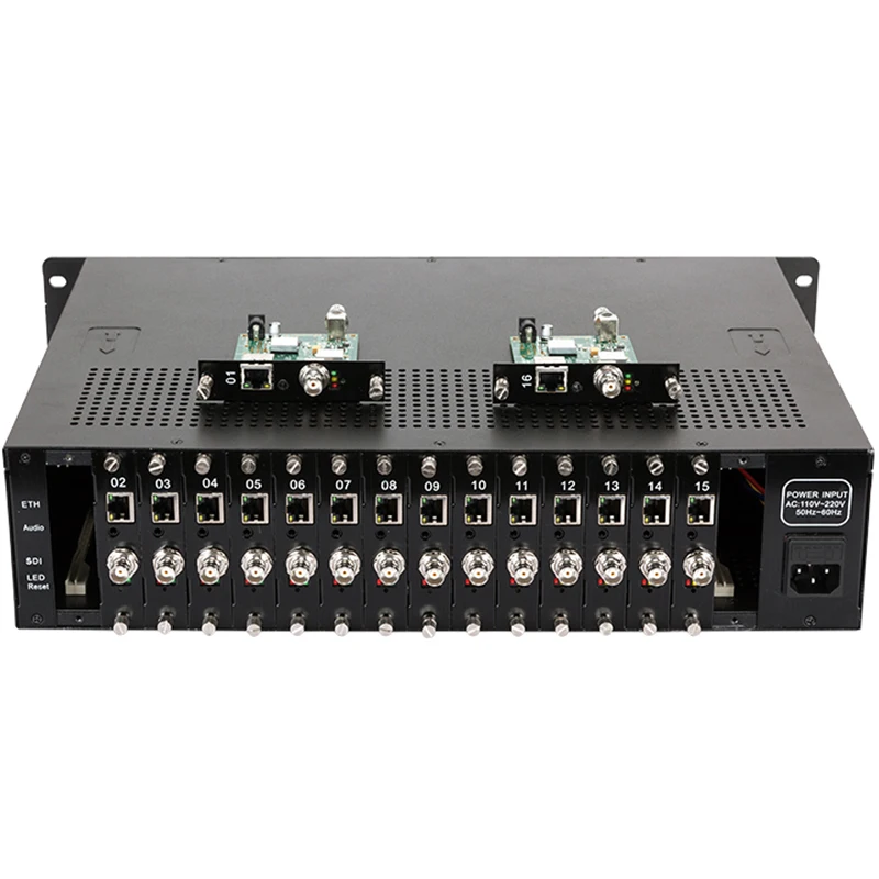 OTV-SCE16 2U 16-Channel Encoder SDI Input H.265 H.264  Livestream Encoder  Protocol