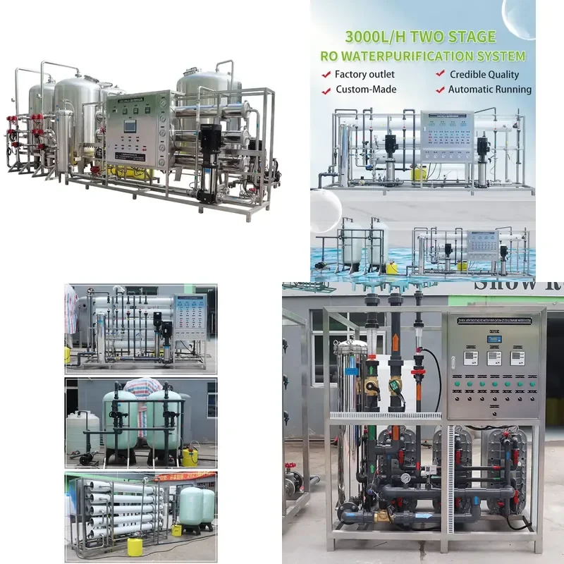 2026 CE High Purity RO Water Filter Machine 2000LPH Reverse Osmosis Plant Water Purification System for Community Water