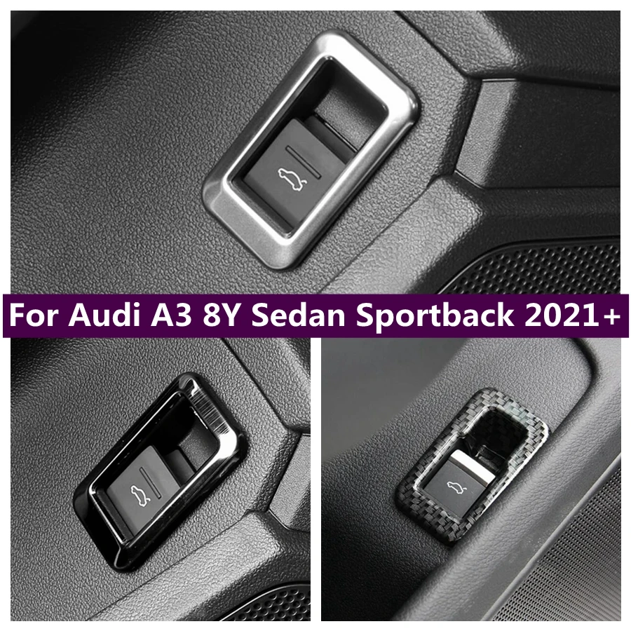 

Rear Trunk Switch Control Switch Button Decoration Stripes Cover Trim For Audi A3 8Y Sedan Sportback 2021 - 2024 Car Accessories