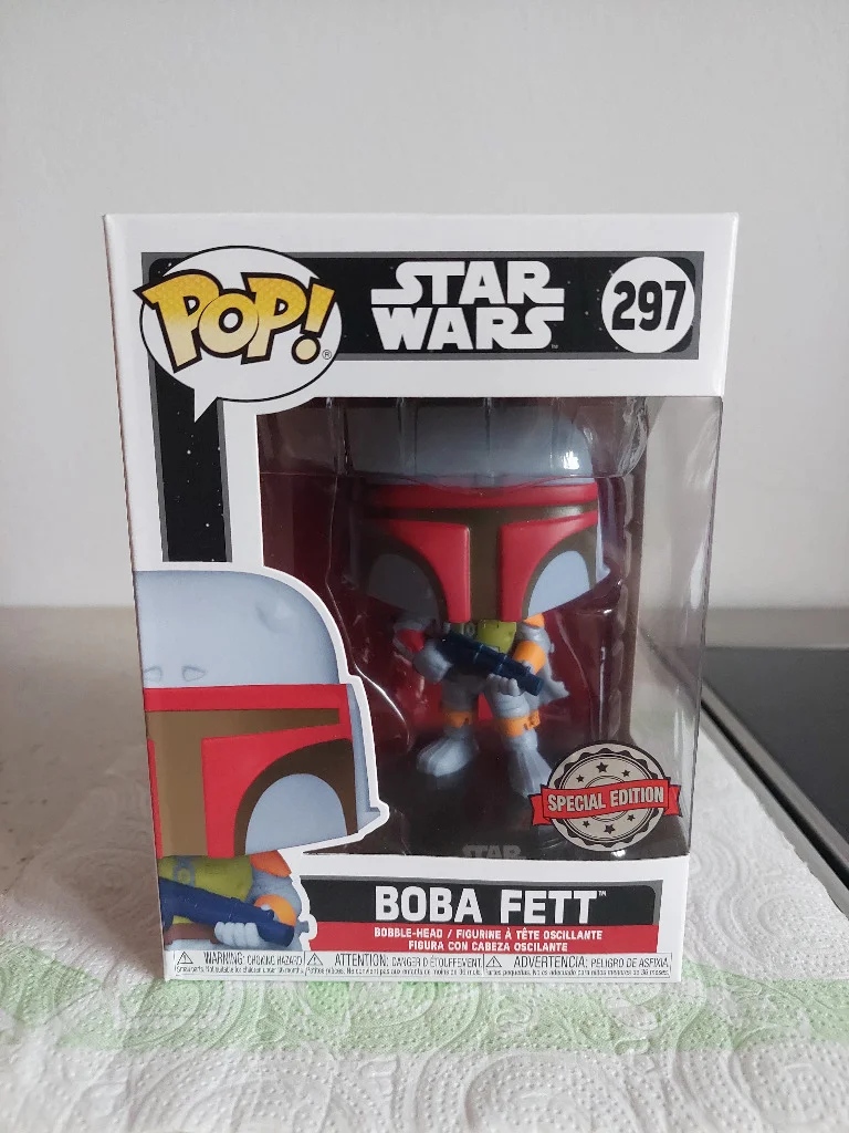 ファンコ-ポップ-スター・ウォーズ-レギュラー-オリジナル-297-ボバ・フェット-102-ブラック-レッド-リミテッド-エディション-ビニール-フィギュア-インボックス-ノーボックス-ルース-コレクティブル