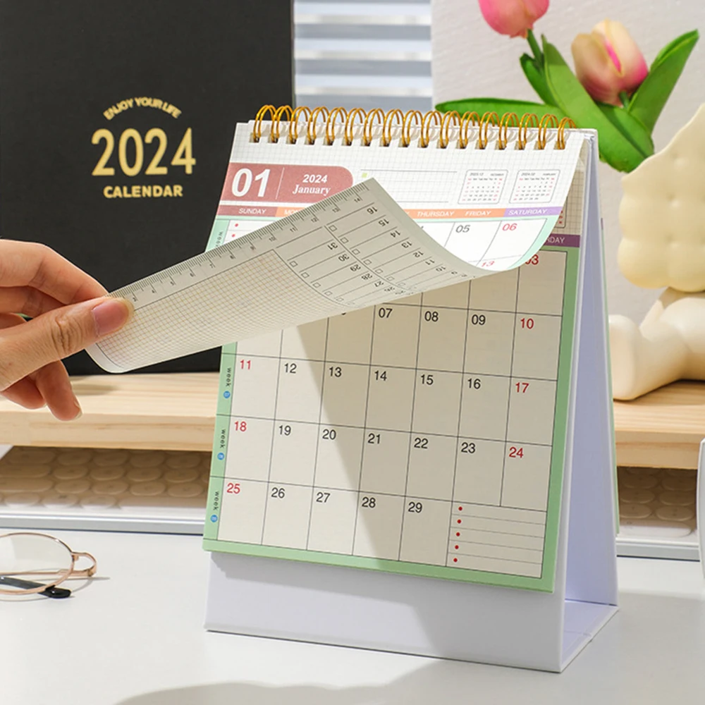 Kalendarz wielofunkcyjny zapobiega zapominaniu o zarządzaniu czasem prosty pulpit nowa drukowana produktów kalendarz zarządzania czasem angielski