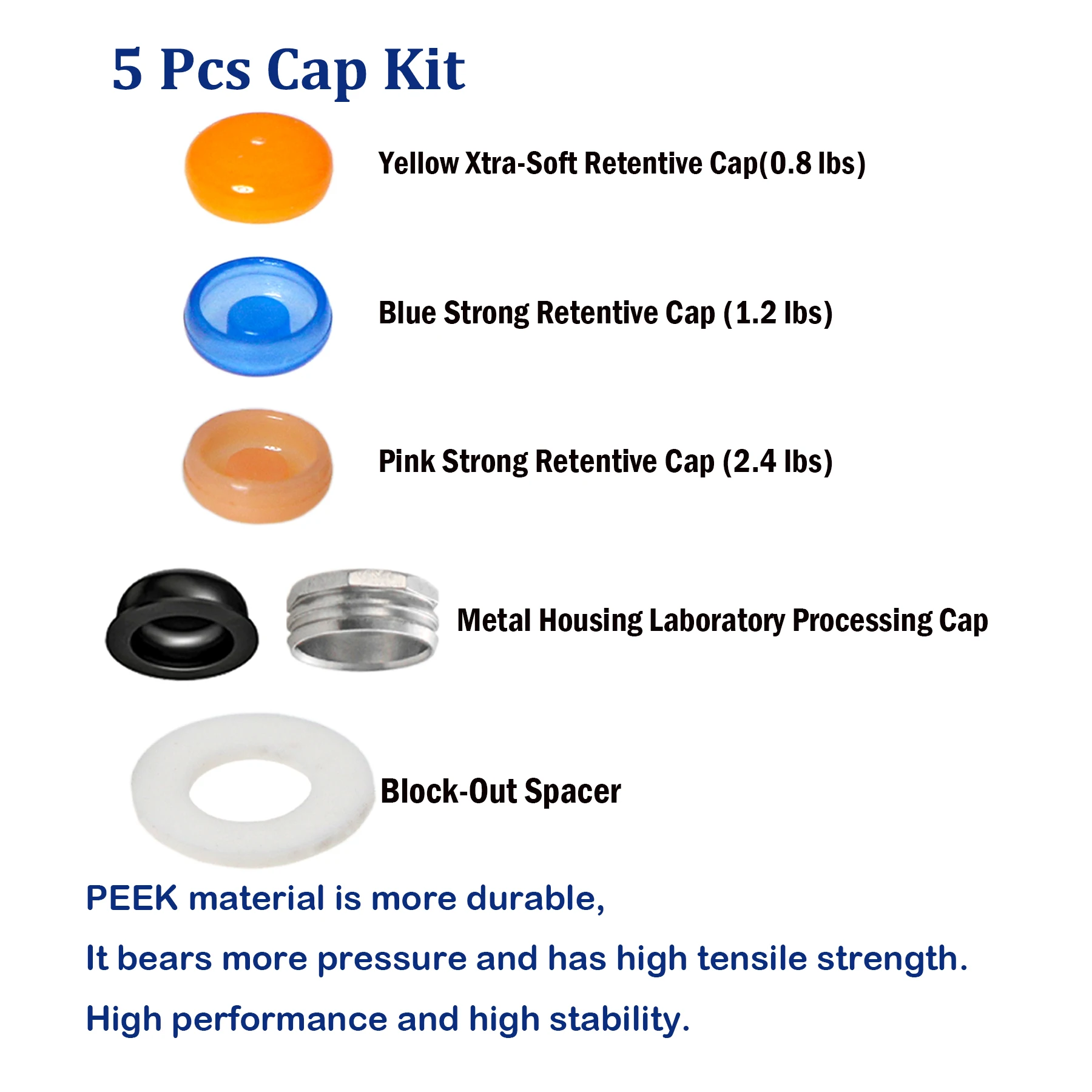 Dental Universal Locator Core Tool Fit Implant Retention Caps Removable Insertion Extraction Abutment Overdenture Attachment Kit