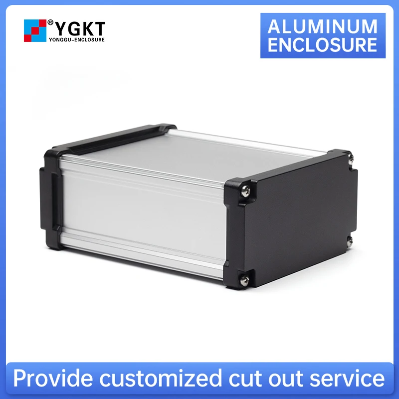 

Custom sized Waterproof Aluminum Junction Boxindustrial control Metal Housing IP68 Power supply Heatsink enclosure M10 130*65MM