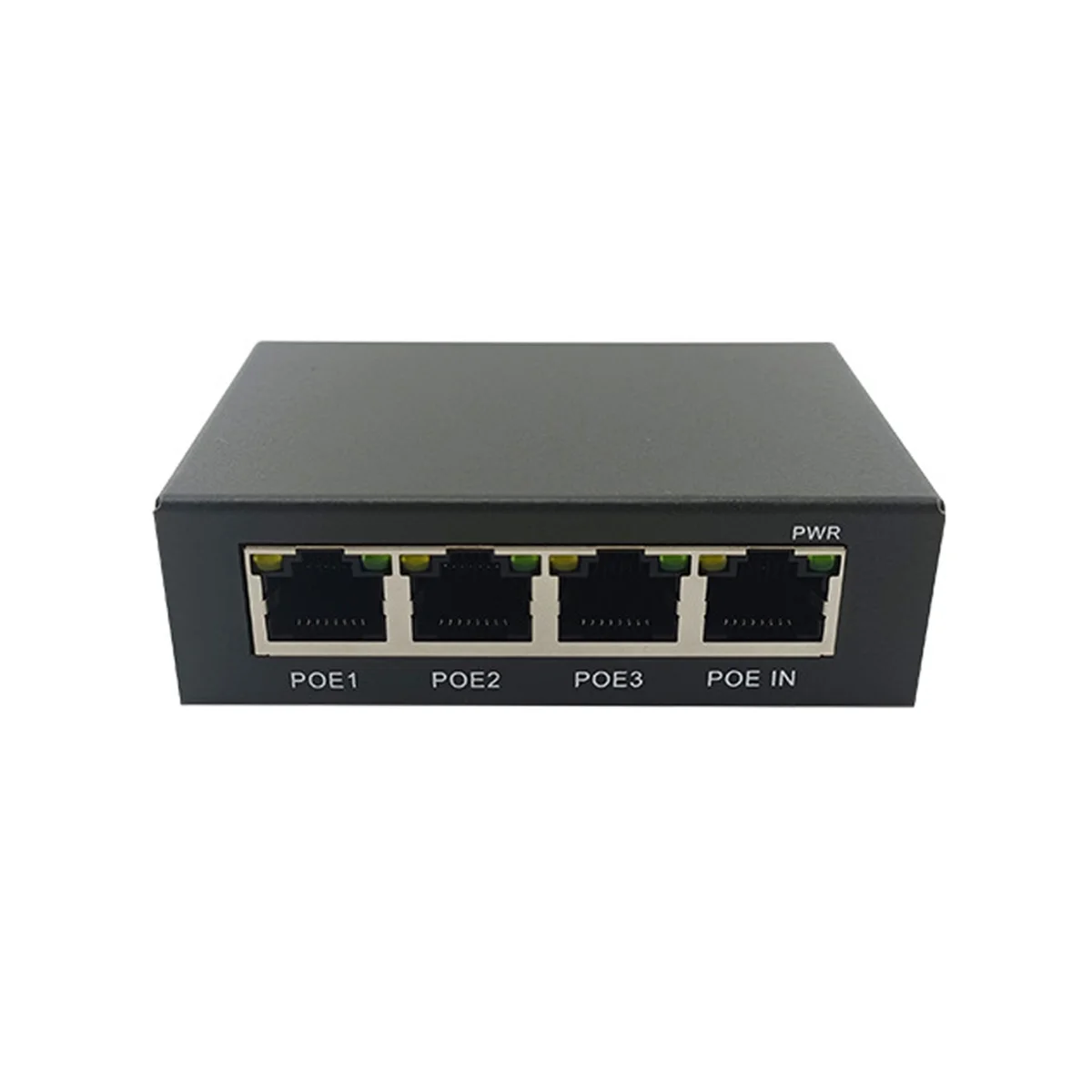 4 Port Gigabit POE Extender 100/1000M Network Switch Extender IEEE802.3Af/At Plug&Play for PoE Switch NVR IP Camera AP