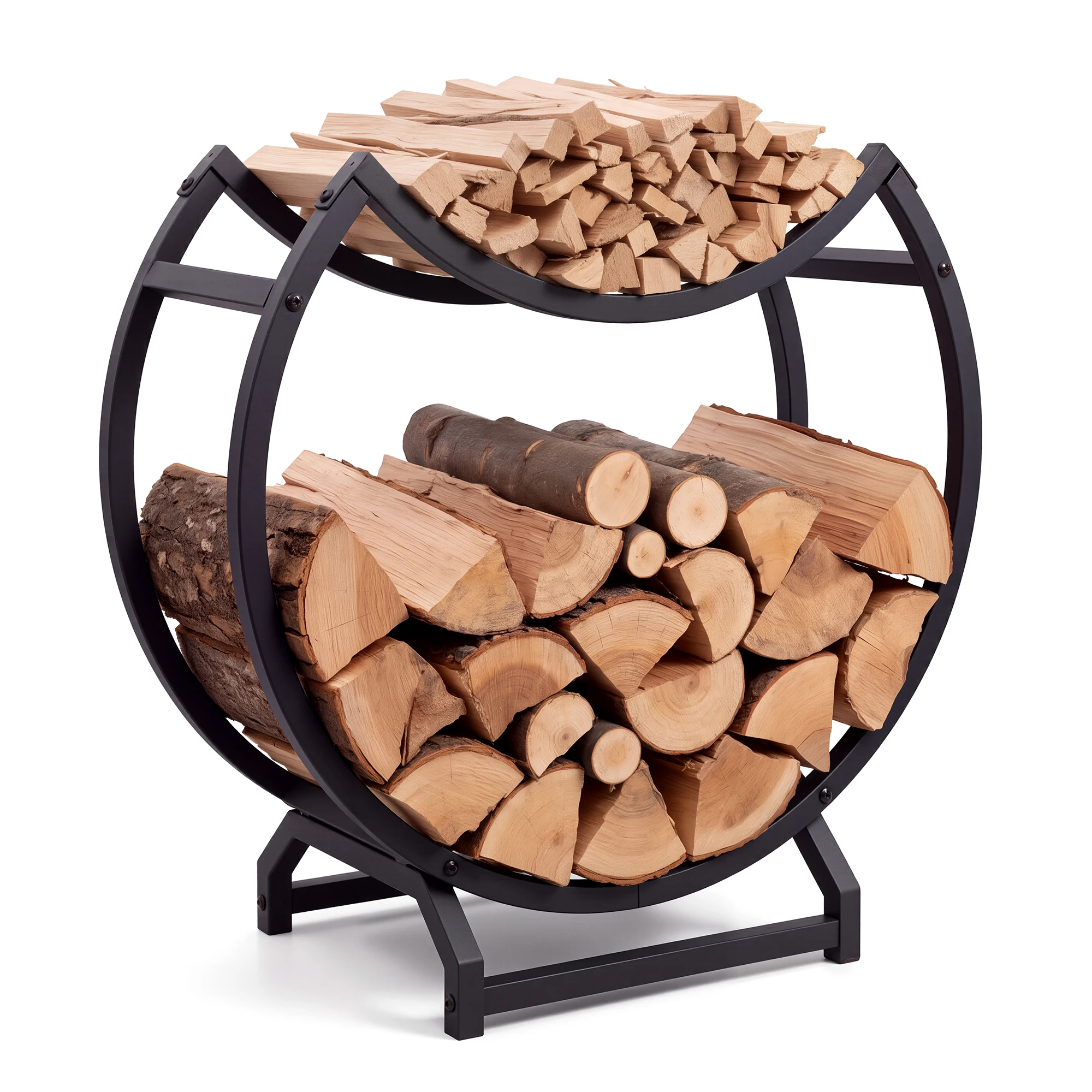 Suporte redondo para lenha, fe - Outdoor Furniture With Storage avaliação e preço
