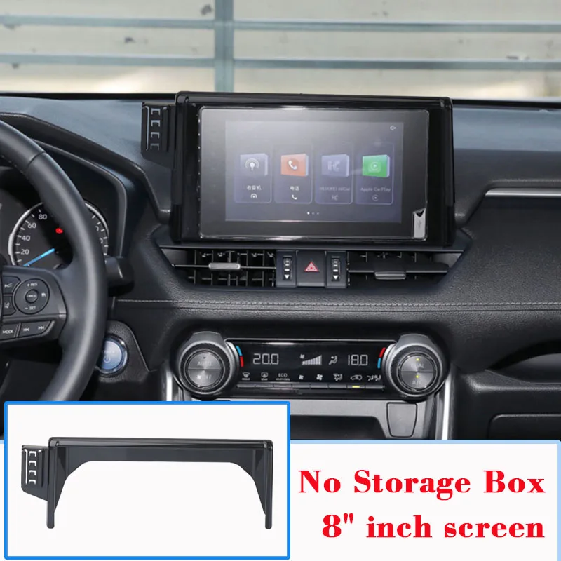 Soporte de teléfono móvil para coche, accesorio giratorio de 2019 grados para Toyota RAV4 XA50 2022 ~ 360, pantalla de 8 ", GPS, gravedad