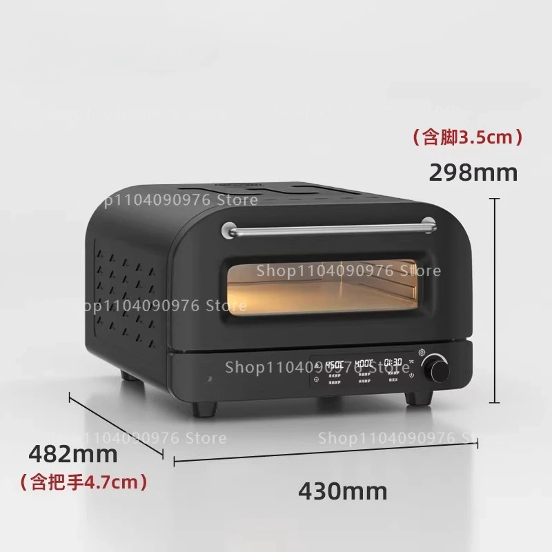

Новая профессиональная печь для пиццы для дома 500 ℃ Выпечка на высокотемпературной печи: пицца, сэндвичи, наан, булочки
