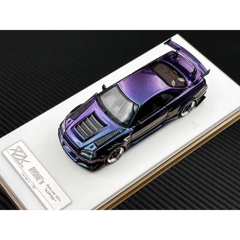 404 Błąd W magazynie 1:64 Skyline GTR R34 Z Tune Model samochodu z żywicy