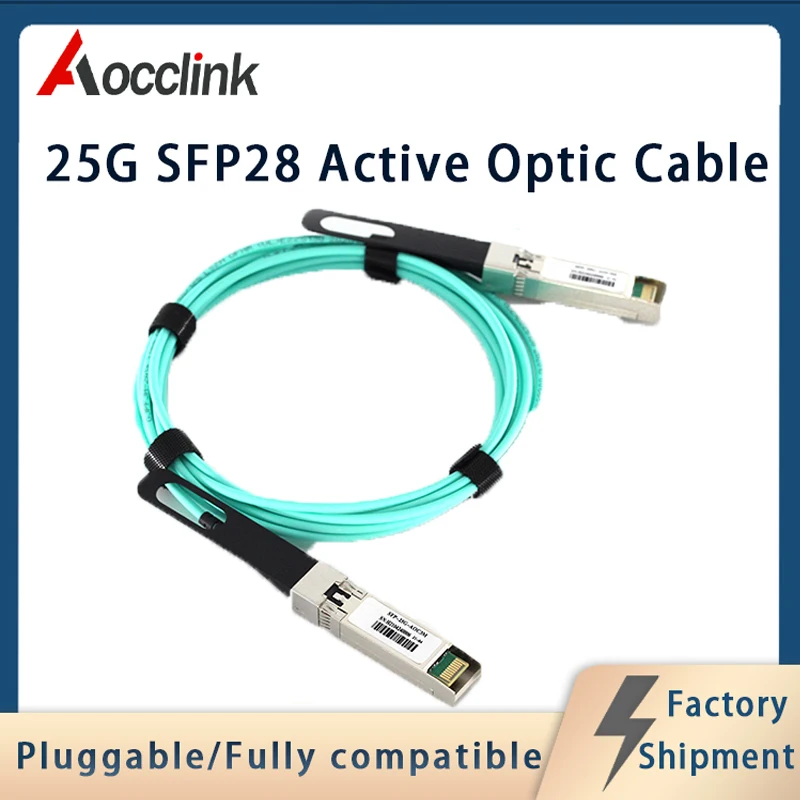 SFP28-25G AOC cable LSZH, 850nm, OM3, Active optic Ethernet switch, 1m, 3m 7m, sfp28 to sfp28 for Cisco tplink