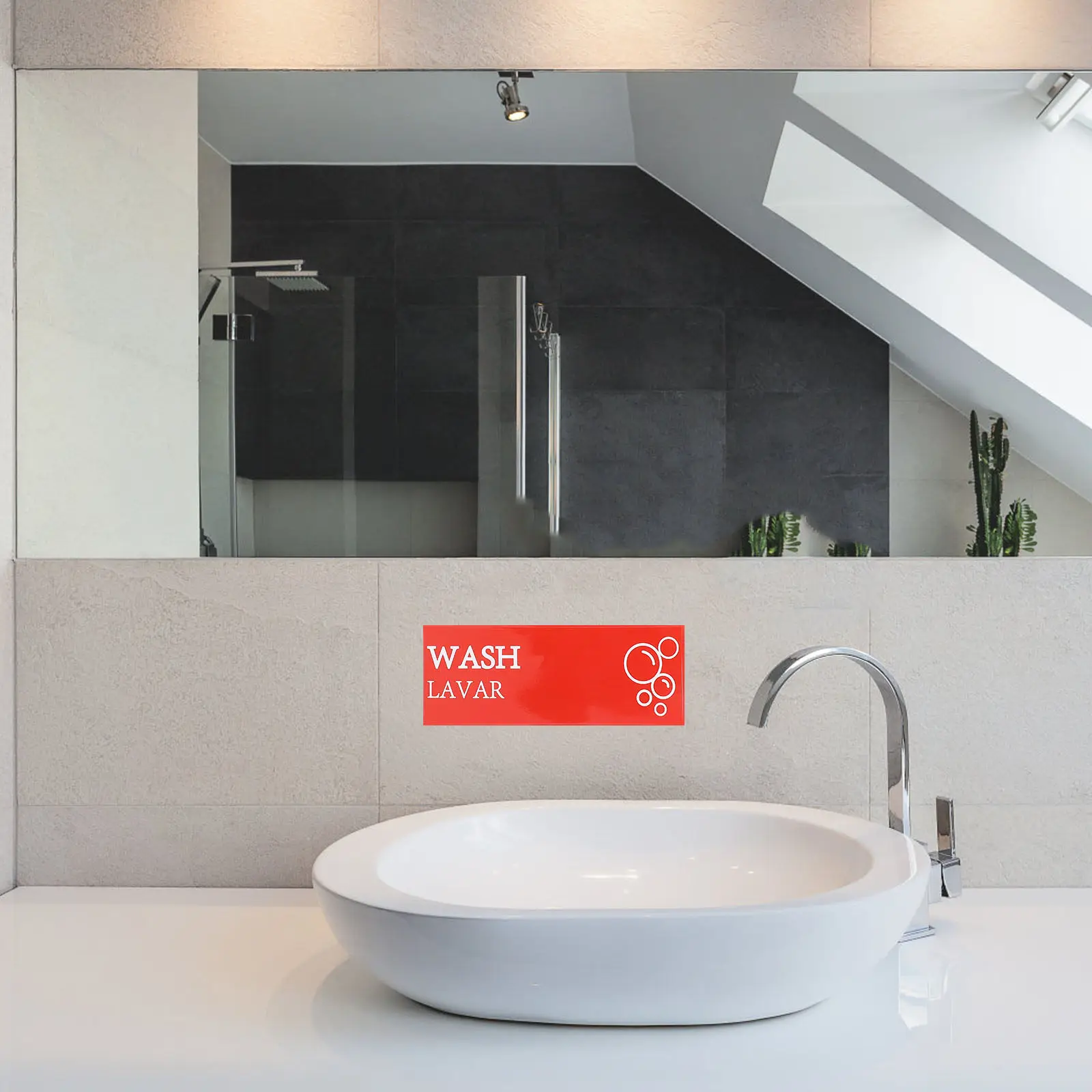 

25Pcs Self Adhesive Disinfection Sink Stickers Colorful Wash Hands Reminder Labels for Hotel Restaurant Public Restroom Salon