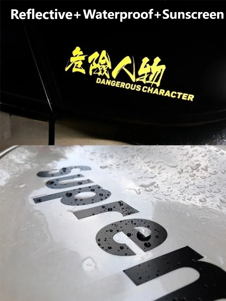 تخصيص ملصقات السيارات القابلة للإزالة الإعلان شعار نافذة الشارات تعزيز ملصق #4