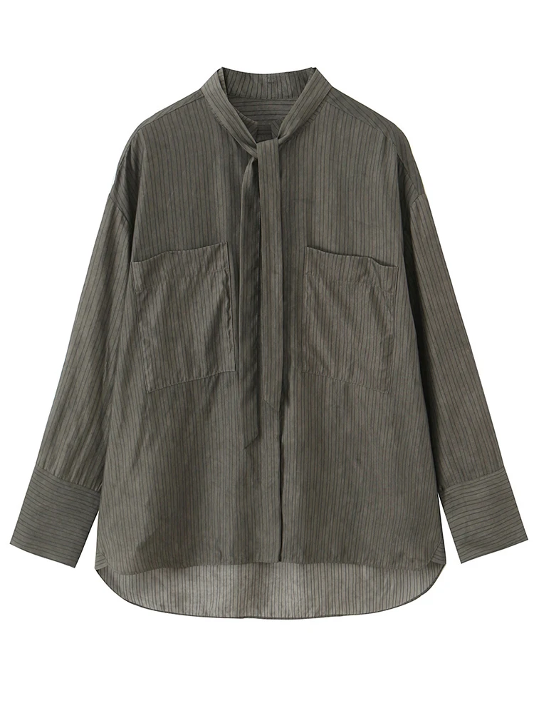 Women Elegant Shirt 2025 Women Autumn New Fashion Solid Color Long Sleeves Button Shirt Women Elegant Leisure Shirt