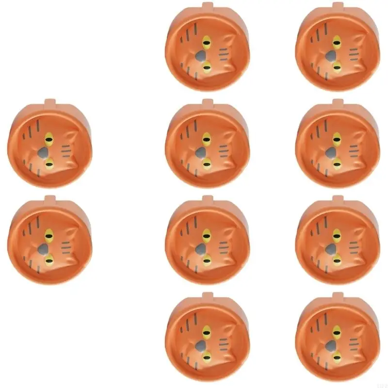  10Pcs Child Proof Outlet Plug Protector Silicone European Plug Cover with Cartoon Lovely Design  For Home Safety