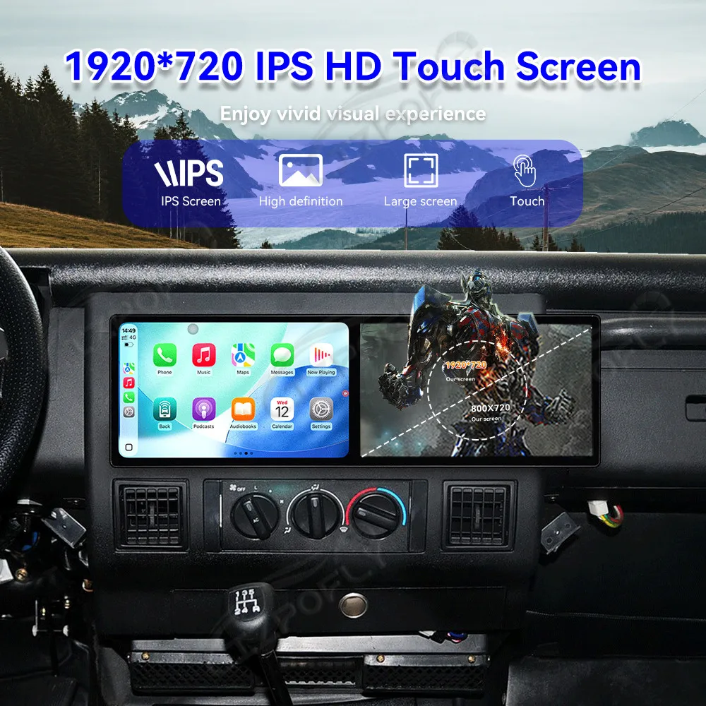 Dual 9.1'' Android 15 CarPlay Car Radio For Mercedes-BenzE 4-doors W212 2012-2014 Touch Screen Multimedia Player GPS Navigation