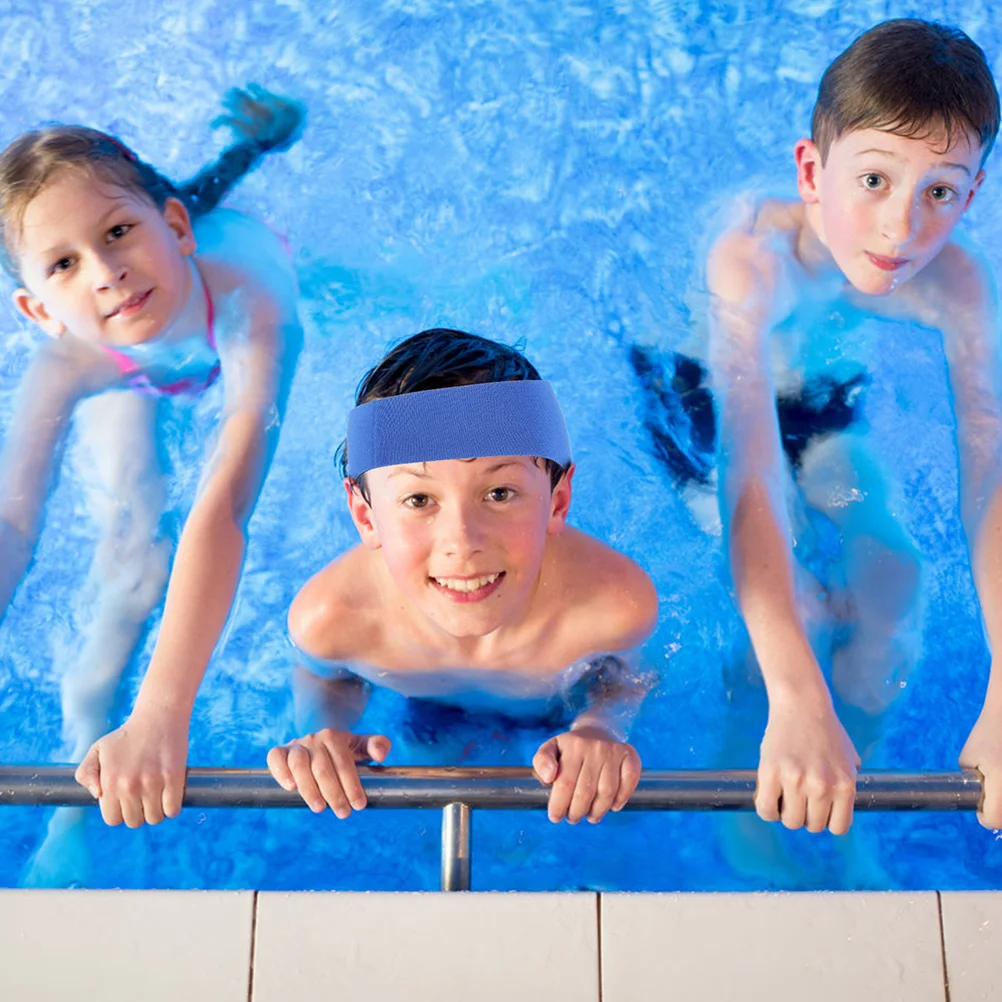 4 قطع من عصابة رأس السباحة من النيوبرين غطاء أذن قابل للتعديل للسباحة والغوص والدش واليوجا والرياضة واللياقة البدنية والأنشطة المائية