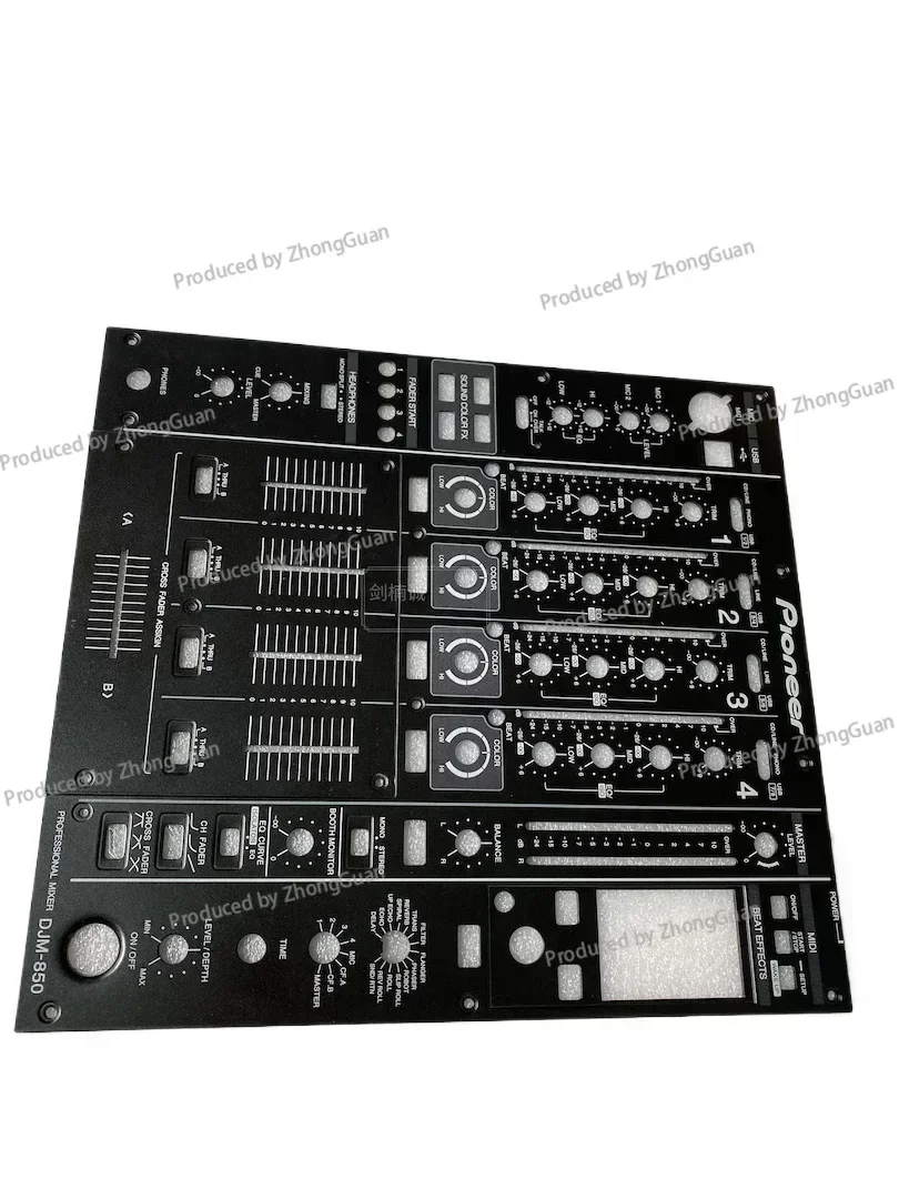 Pioneer DJM-850 Mixer Panel Complete Set, Fader Board, Iron Plate, Medium Plate, Disc Player Accessories