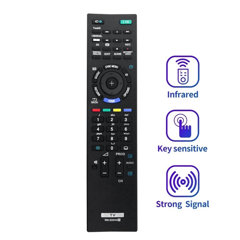 Controle remoto para tv, controle remoto para sony rm-ed044, rm-ed044, rm-ed044, durável, fácil de instalar