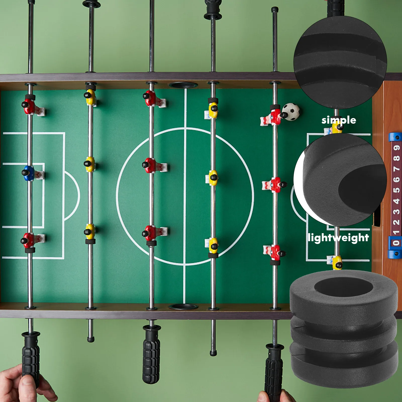 

16Pcs Universal Design Foosball Table Bumper Pads Durable Plastic Washers Easy Replace Game Accessories Foosball Bumper