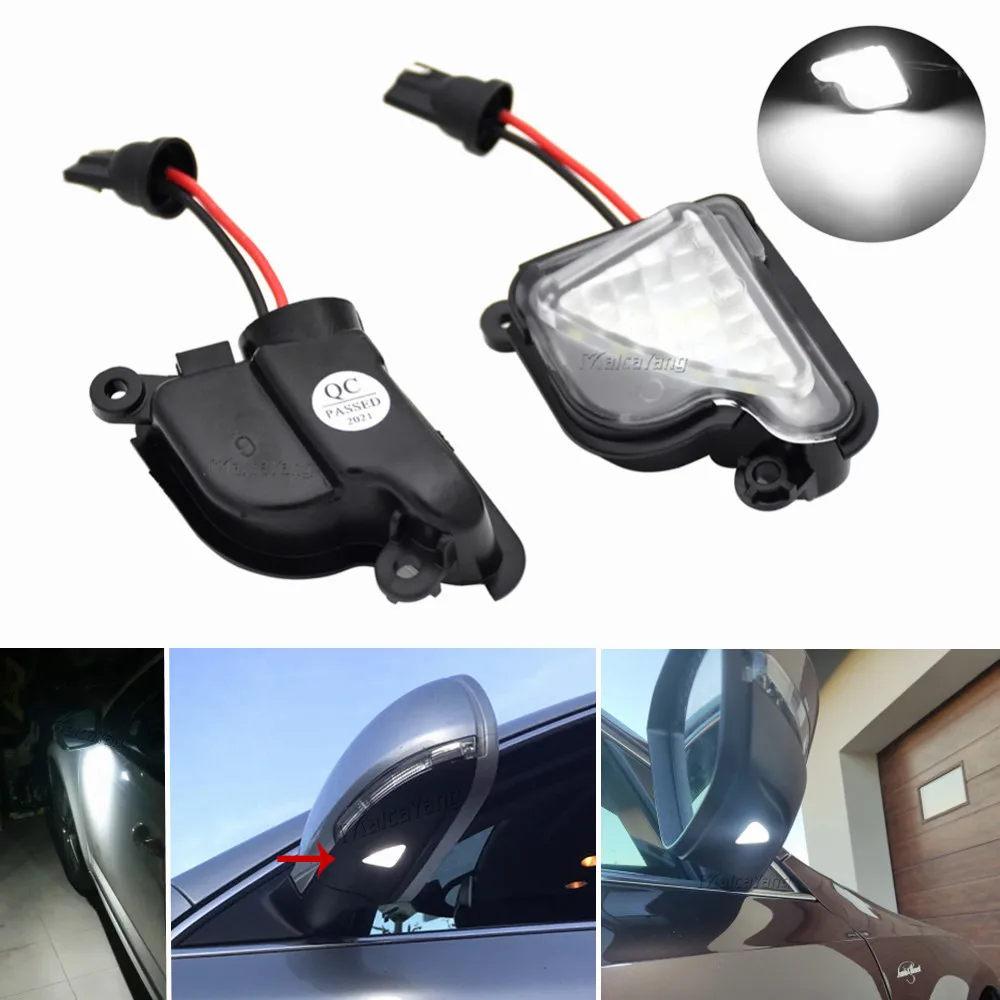 2PCS For Skoda Superb Octavia Superb MK2 3T4 3T5 LED Side Mirror Puddle Lamp Under Mirror Light 3T0945292B