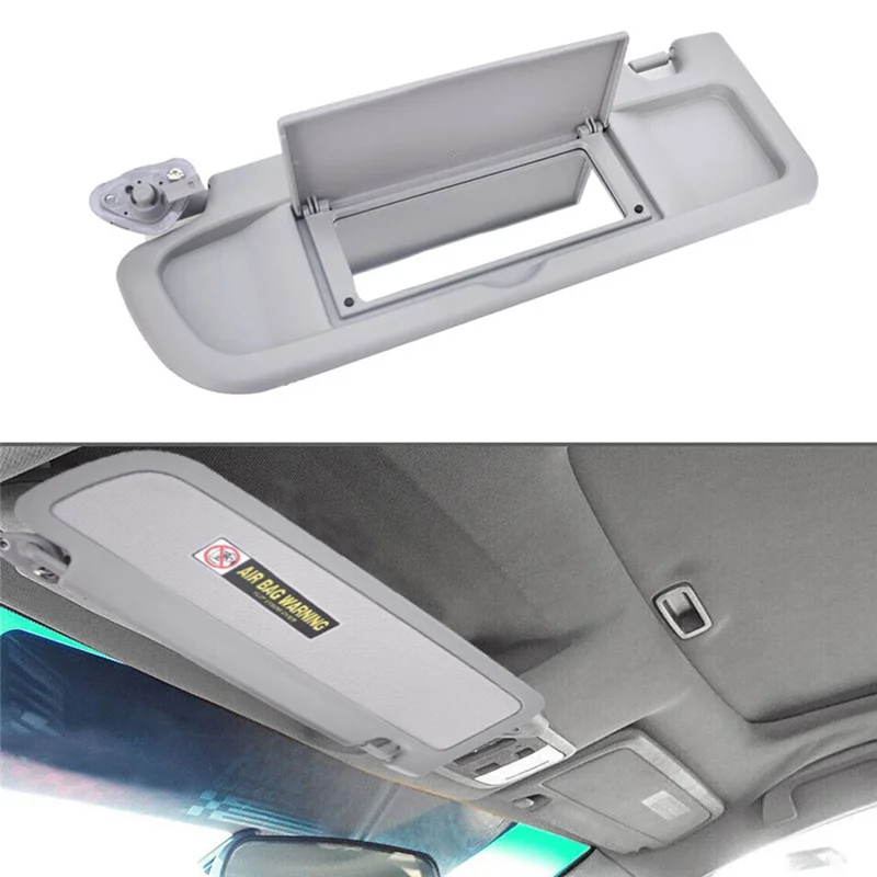 83280--A01ZC Left Driver Sun Visor Light Grey for 2006-2011 Car Sunshade Makeup Mirror 83280SNAA01ZC