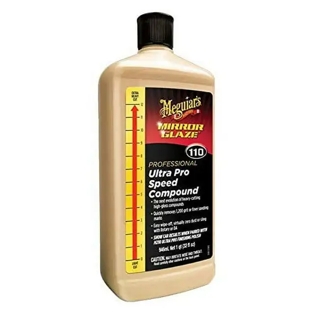 

Meguiar's M110 Mirror Glaze Ultra Pro Speed Compound — тяжелый крой, глянцевый, M11032, 32 унции