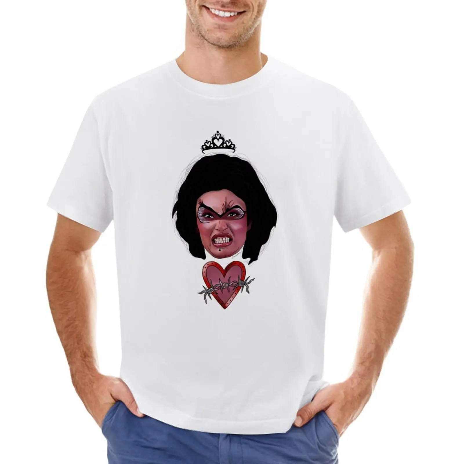 T-shirt sensacional Sherri Martel para homens, camisas de suor, blusa personalizada