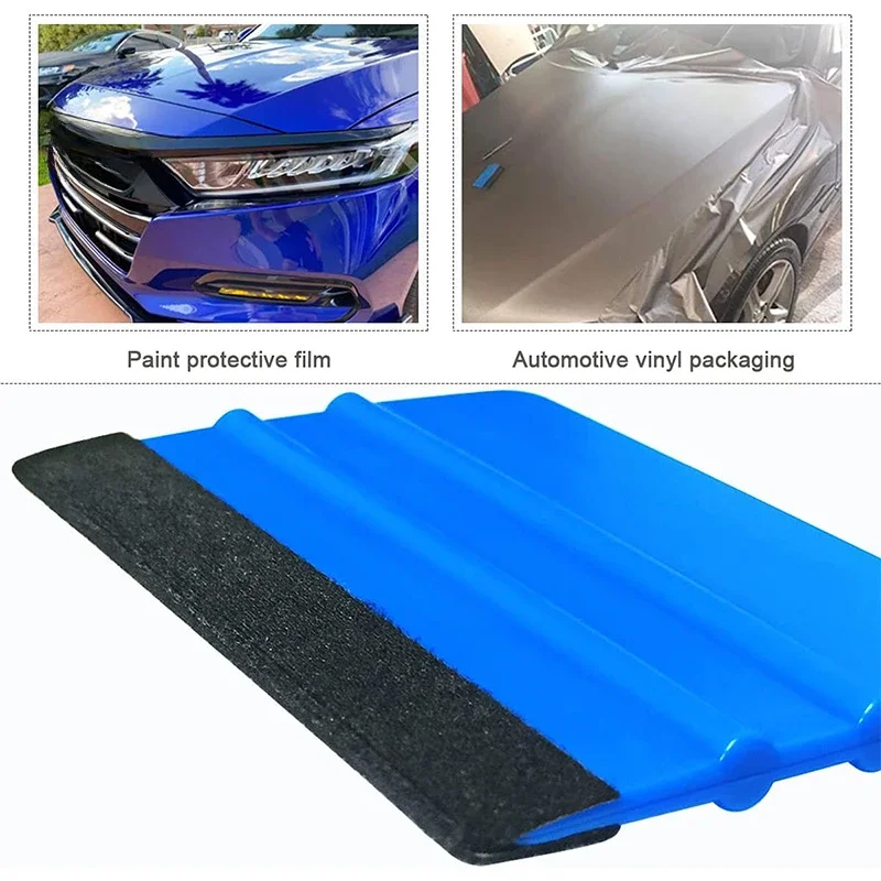 1PCS Auto Styling Felt Edge Vinyl Squeegee Car Vinyl Scraper Vehicle Window Tint Film Wrapping Squeegee Applicator Tool Scraper