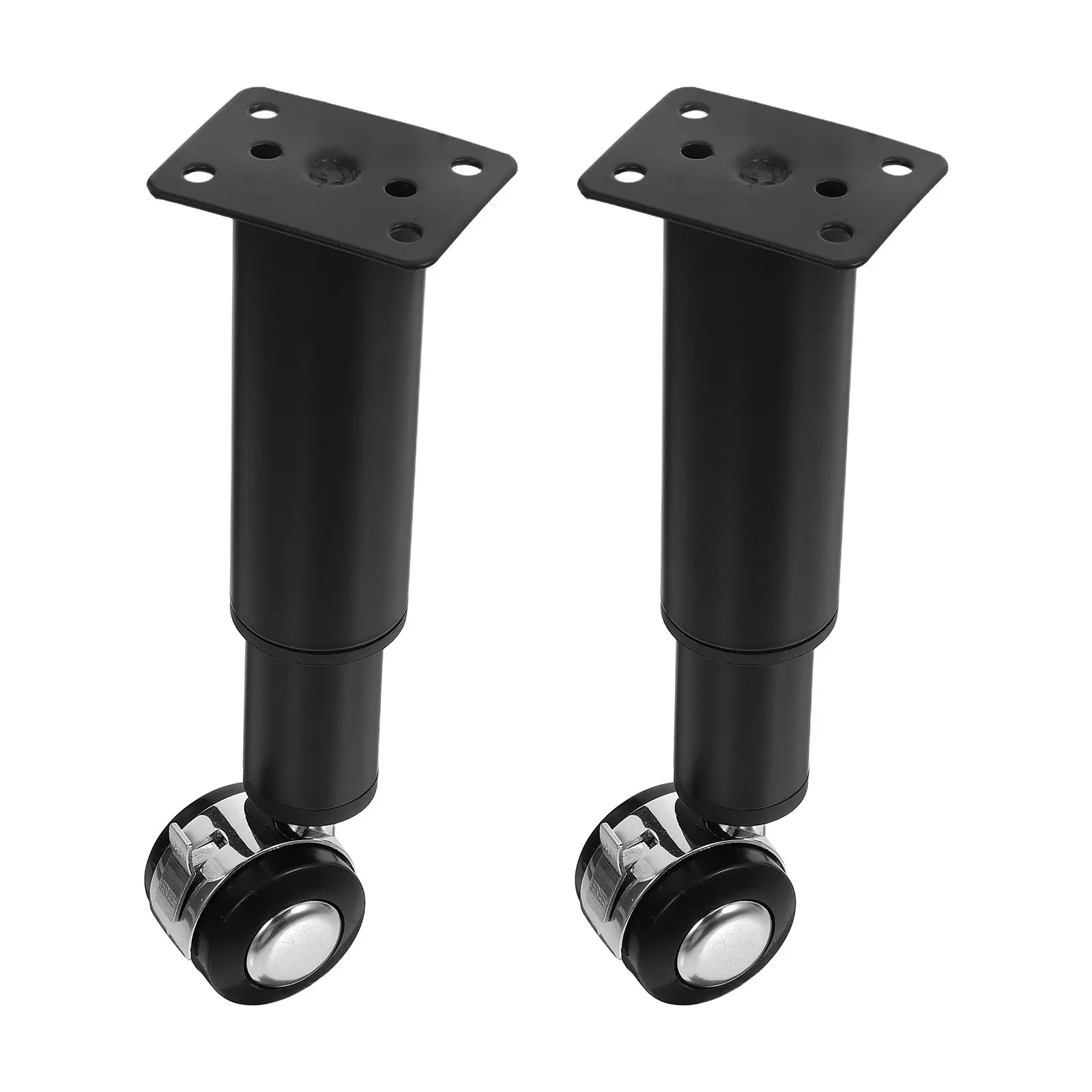 2Pcs Adjustable Metal Telescopic Furniture Legs Sofa Couch Table Cabinet Replacement Feet Heavy Duty Aluminum Support Furniture