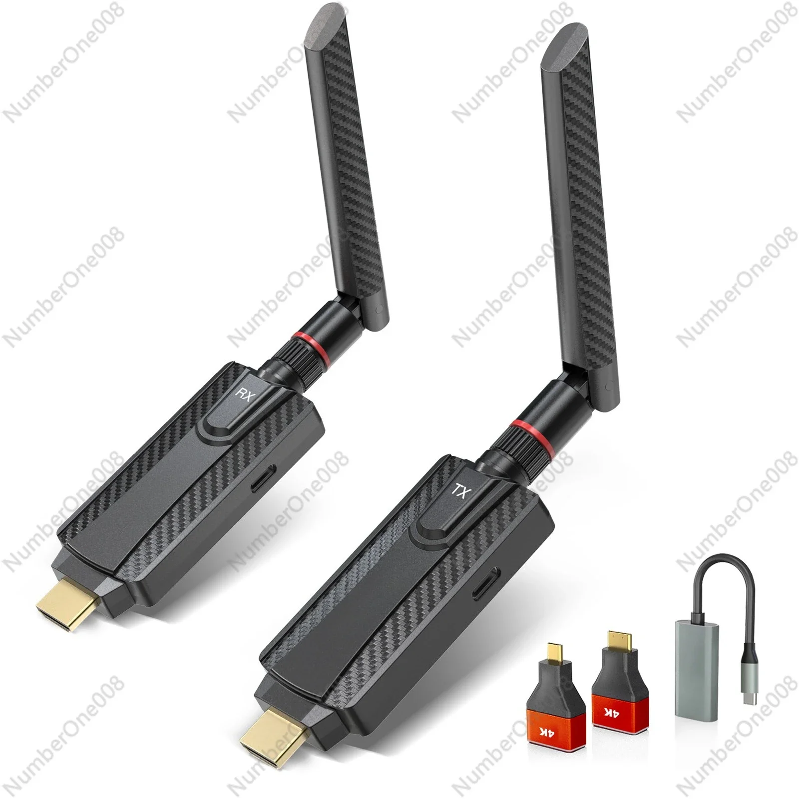 HDMI Wireless Extender 200M High-Resolution Video Transmitter One-to-Many Receiver Same Screen Projector TV Dongle