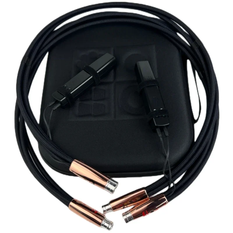 Thunderbird xlr cabo de alta fidelidade criatura mítica analógica interconexões áudio sólido psc + núcleo de cobre com plugue de cobre vermelho incluem caixa