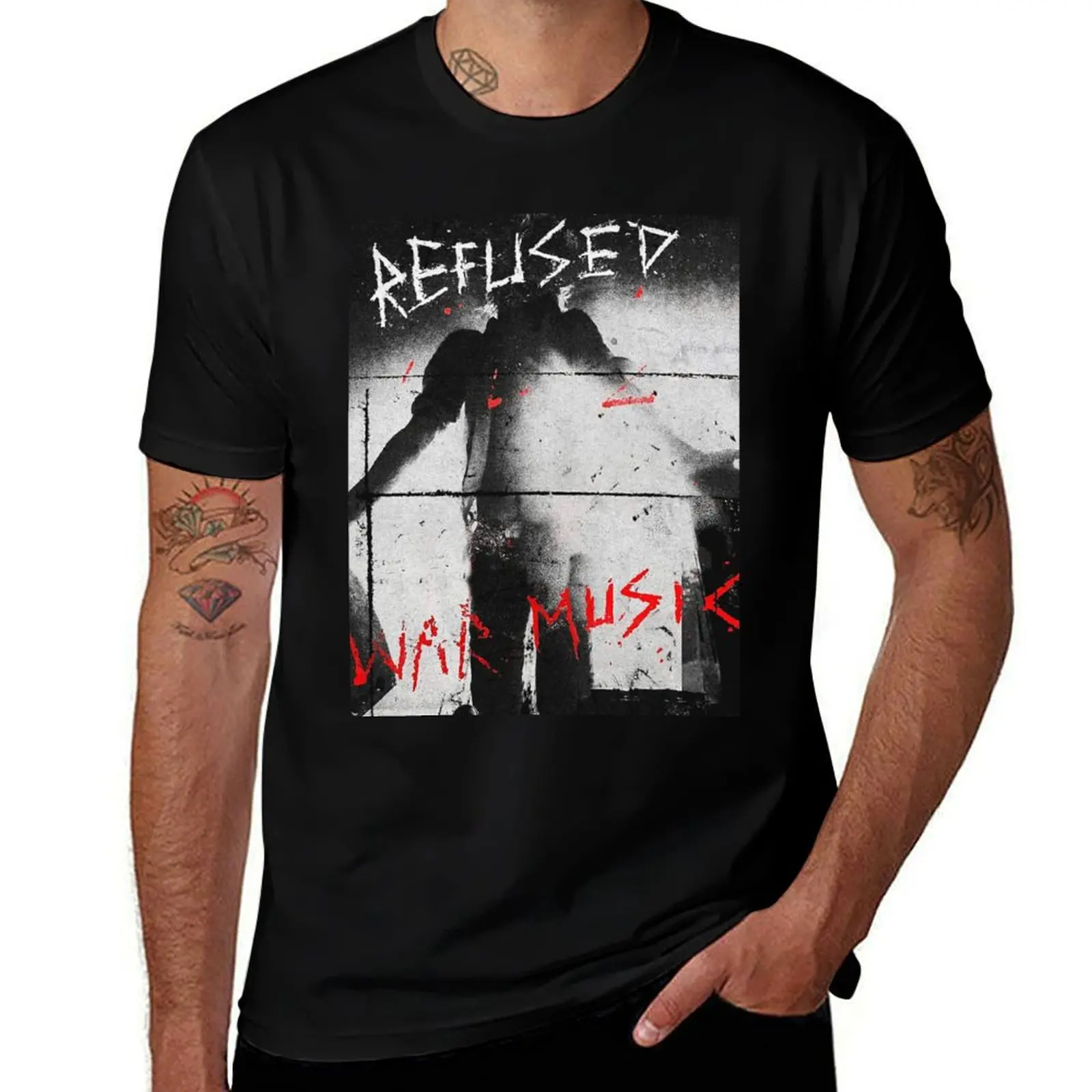 REFUSED BAND T-Shirt Big and Tall Loose Fit T-Shirt