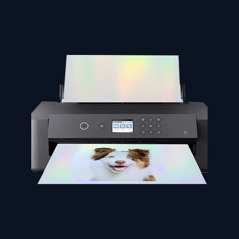 A4 Holographic Vinyl Sticker Paper Transparent  Laser  PET Adhesive Paper For Inkjet Printer Waterproof Anti-tear DIY