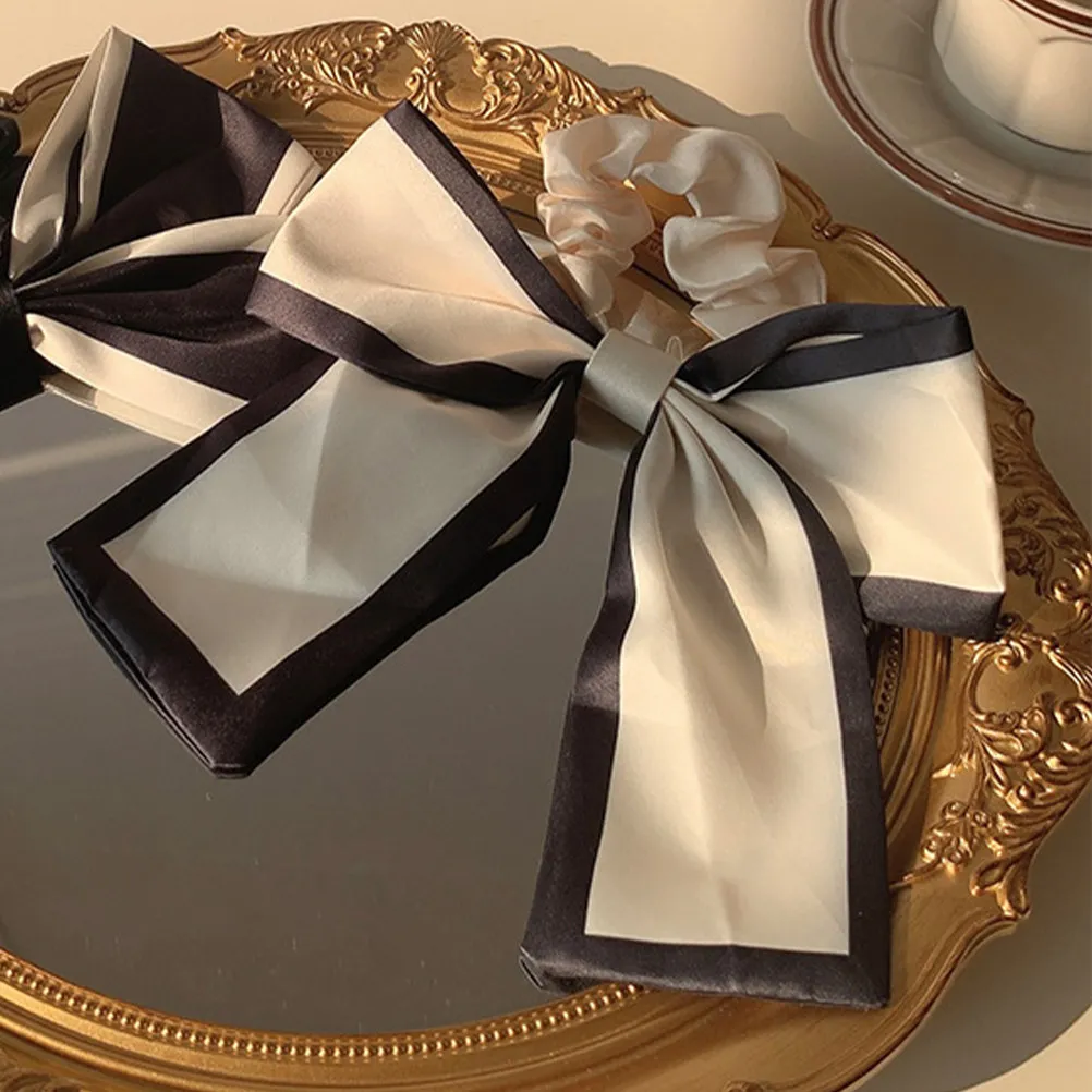 

3Pcs Bowknot Hair Ties for Women Elastic Ponytail Holders Supple Ribbon Scrunchies Stylish Daily Party Ceremony Hair