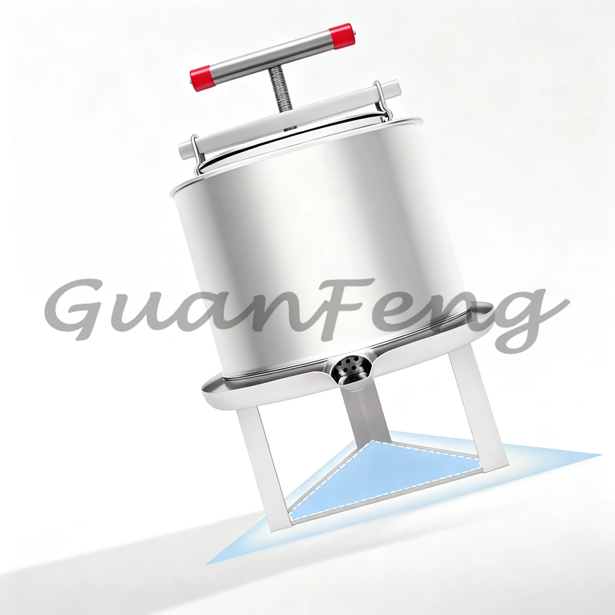 Manual Press Bucket Honey Extractor, Multifunctional Extruding Machine for Beekeeping and Brewing Juice Extraction