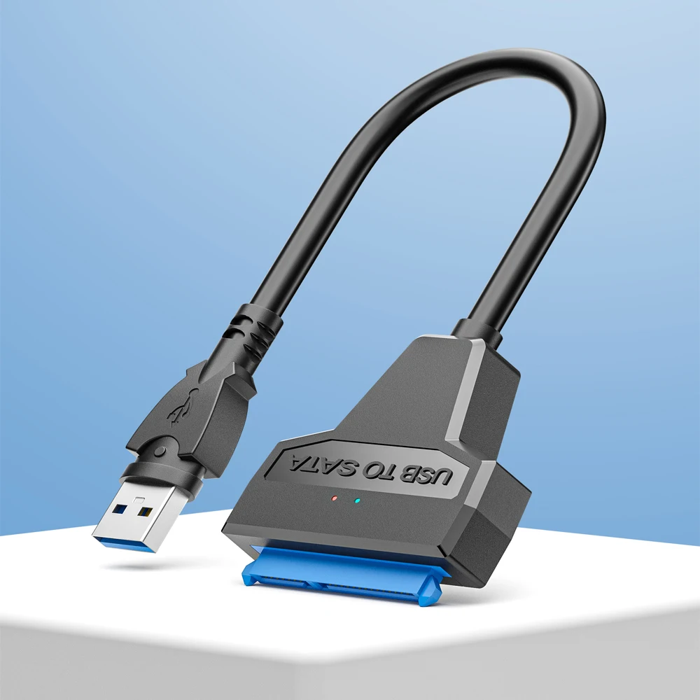 Nuevo adaptador prod SATA a USB 3,0 a Cable SATA transmisión de datos de alta velocidad de 6Gbps HDD para disco duro de 2,5 pulgadas adaptador SATA