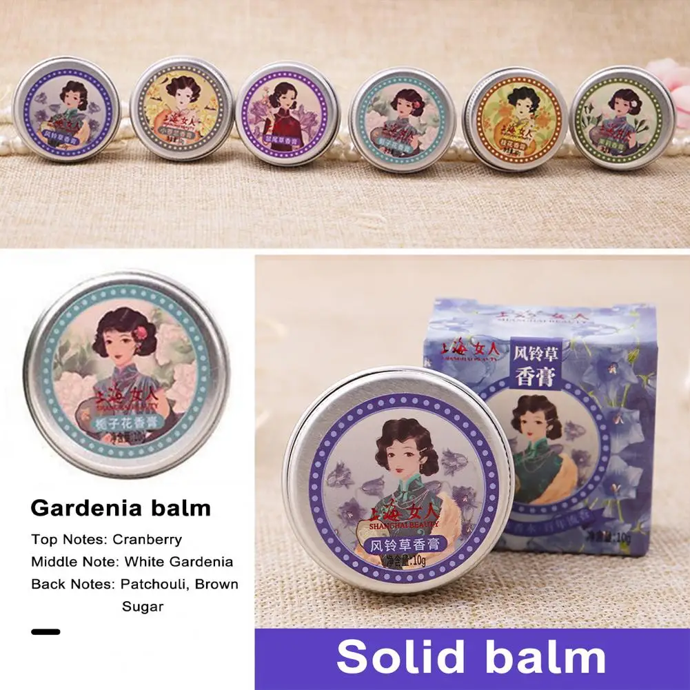 Solid Perfume for Women Alcohol-free Perfume Long-lasting Jasmine Freesia Osmanthus Solid Perfume Chinese Style Balm