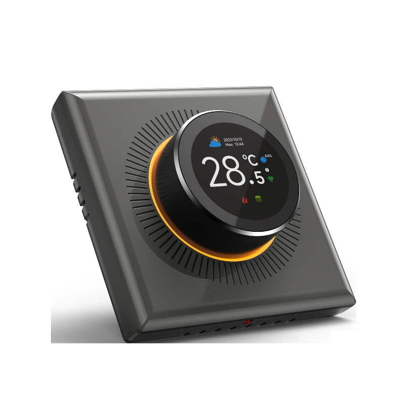 

Smart WiFi knob water floor heating thermostat wall-mounted furnace heating control panel colour screen hand operator.