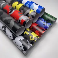 Película autoadhesiva de camuflaje Digital para envolver vinilo con patrón de camuflaje para coche, pegatinas para ordenador de bicicleta y motocicleta que cambian de Color