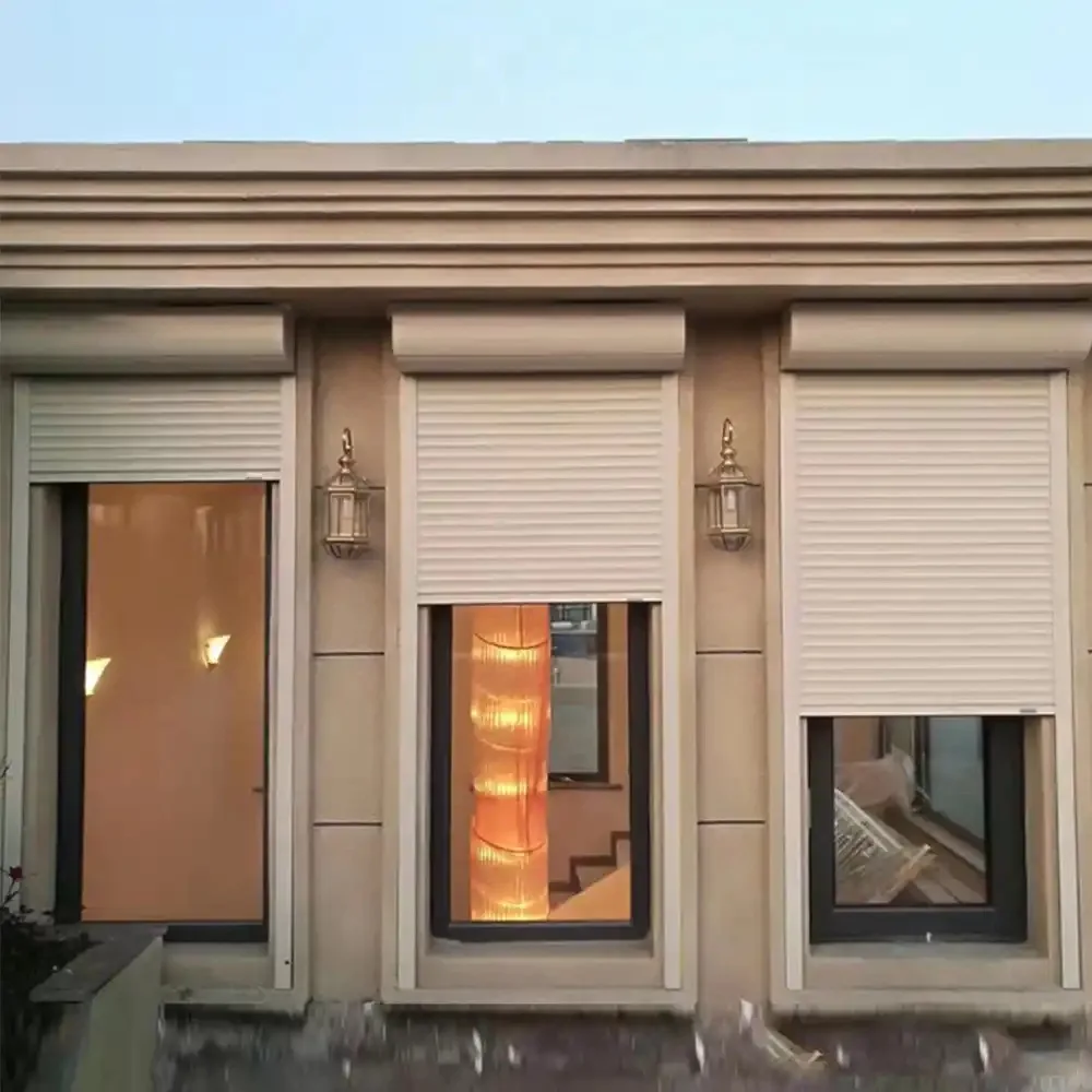 

Modern Automatic Roll-Up Aluminum Roller Shutter Window Exterior Door with Finishing Made of Durable Aluminum Alloy