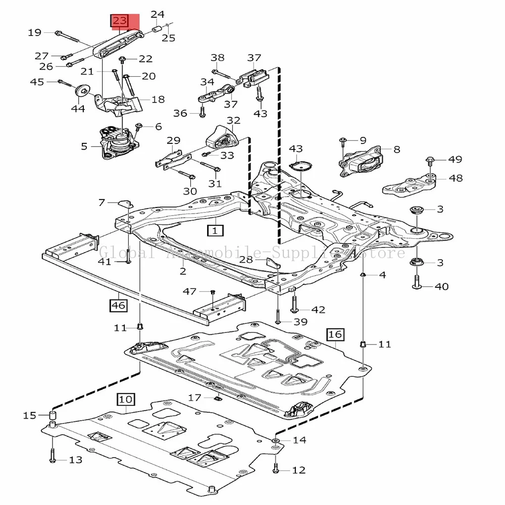 Engine Motor Mount 31460677 31330591 for VOLVO S90 V90 2016-2025 for VOLVO XC60 2017-2025 for VOLVO XC90 2014-2025