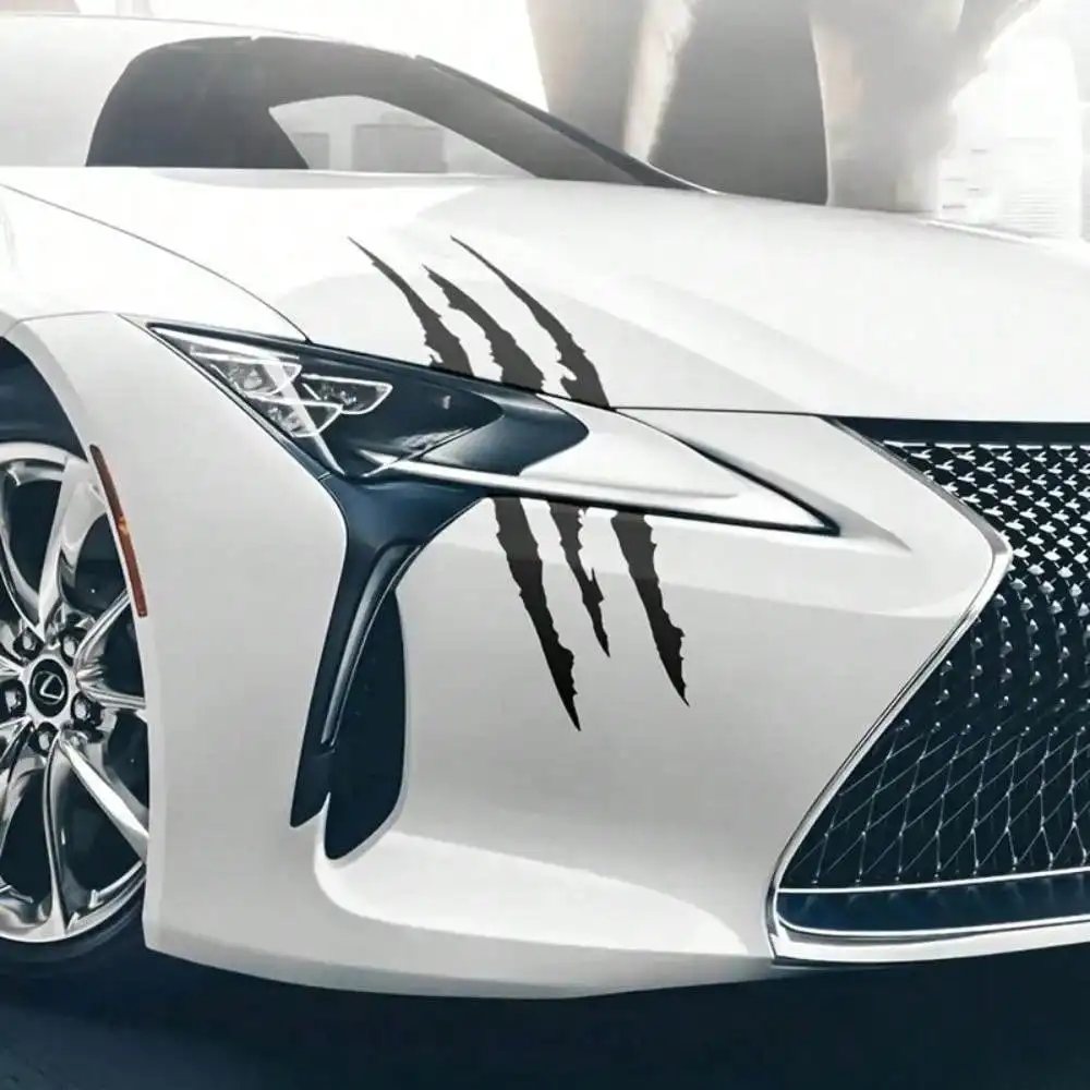 Car Monster Claw Scratch Decal Reflective Sticker For Car Auto Headlight Decoration Vinyl Decal