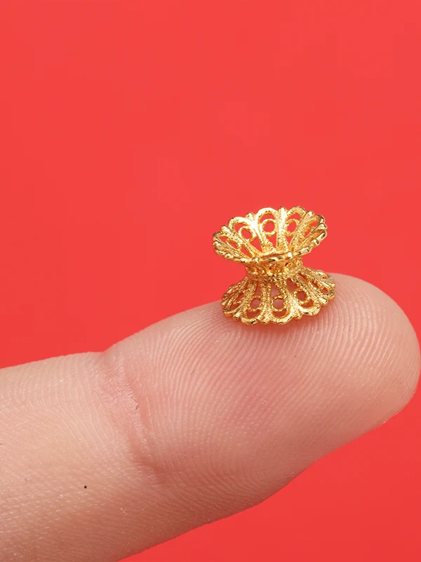 Perline Sp placcate in argento 925 Perline piatte per pane Anelli circolari per bracciale Accessori per tessitura Nelace Gioielli placcati in oro