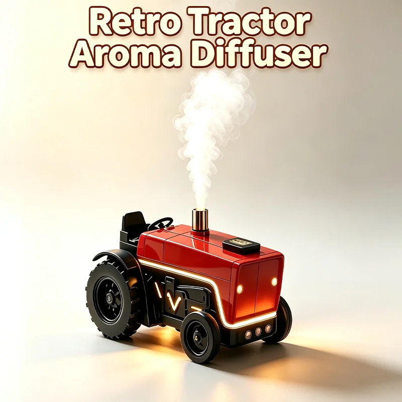 Tractor Essential Oil Diffuser Wireless Bluetooth Speaker Air Humidifier Jellyfish Ring Mist Spray Remote Control Home Gift