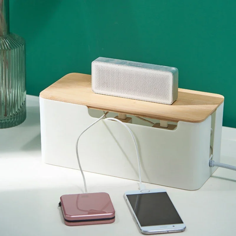 Modern Simple Hub Natural Bamboo Lid, Eco Friendly, ABS Strong Durable Good Heat Dissipation, Smooth Polished, Safe to Touch